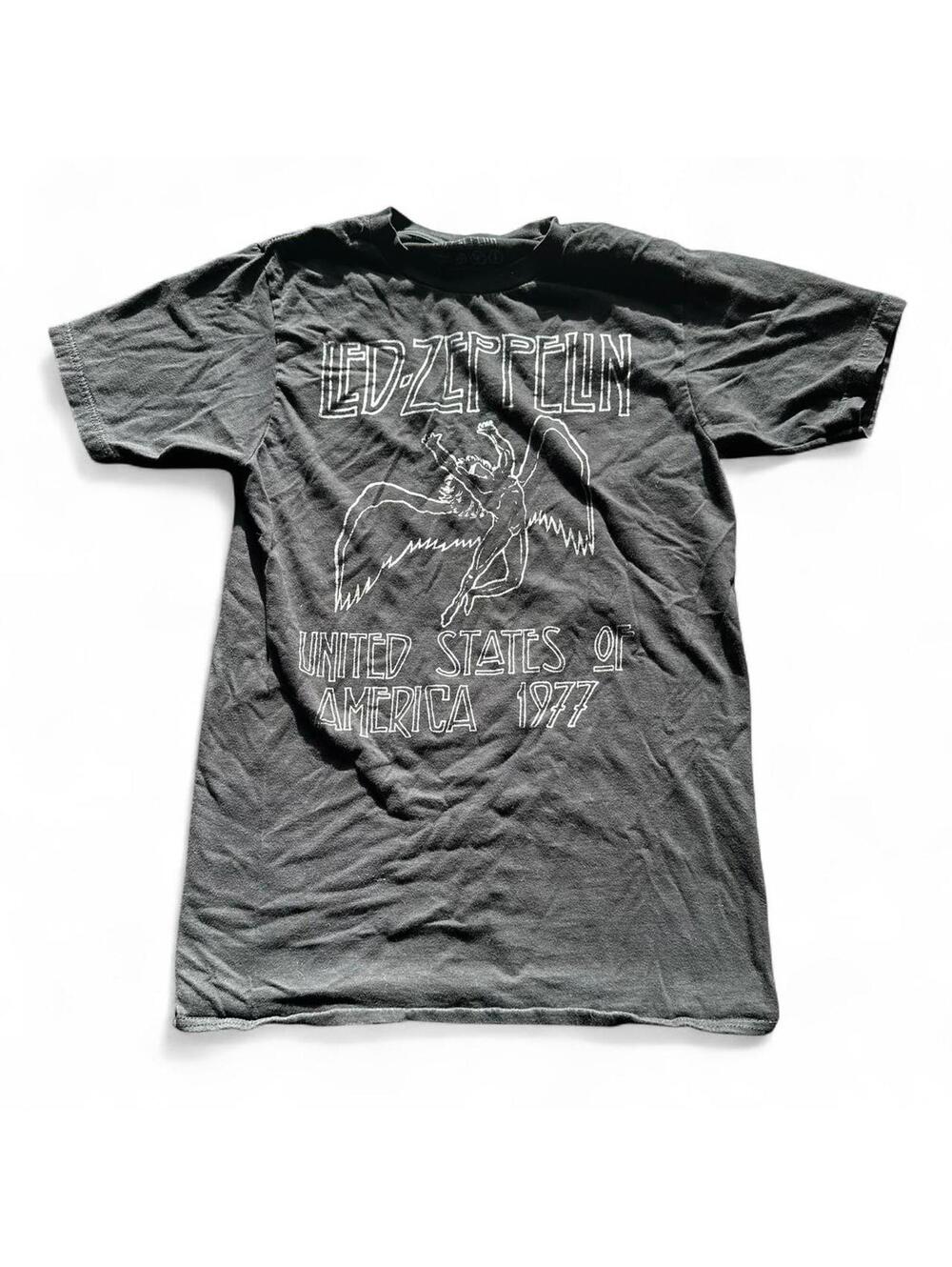 Led Zeppelin 1977 US Tour Graphic Tee Size S